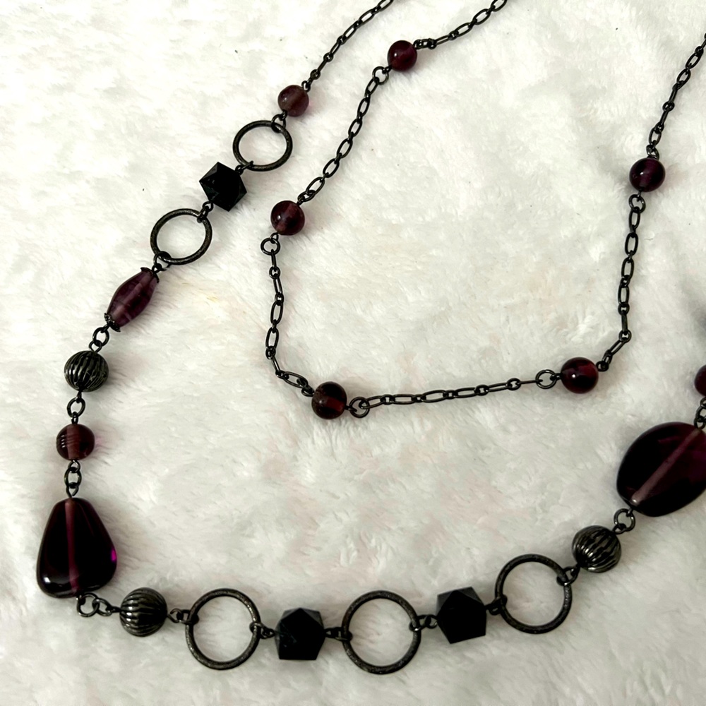 Long Black Necklace
